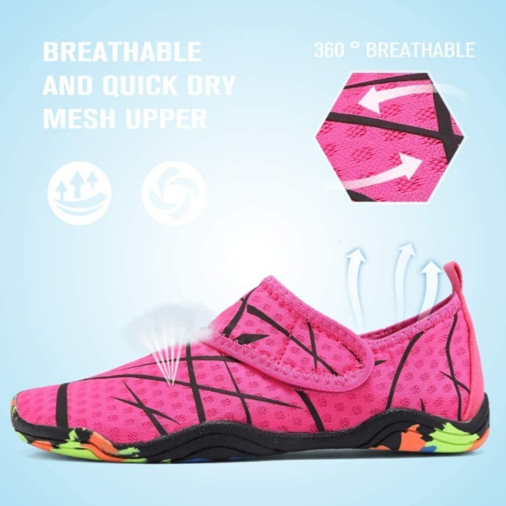 CIOR Big Kids' Swimming Water Sports Shoe Pink